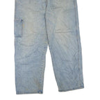 YYS. DENIM Womens Regular Light Blue Denim Jeans W34 L28 Utility Pocket Zip Fly