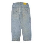 YYS. DENIM Womens Regular Light Blue Denim Jeans W34 L28 Utility Pocket Zip Fly