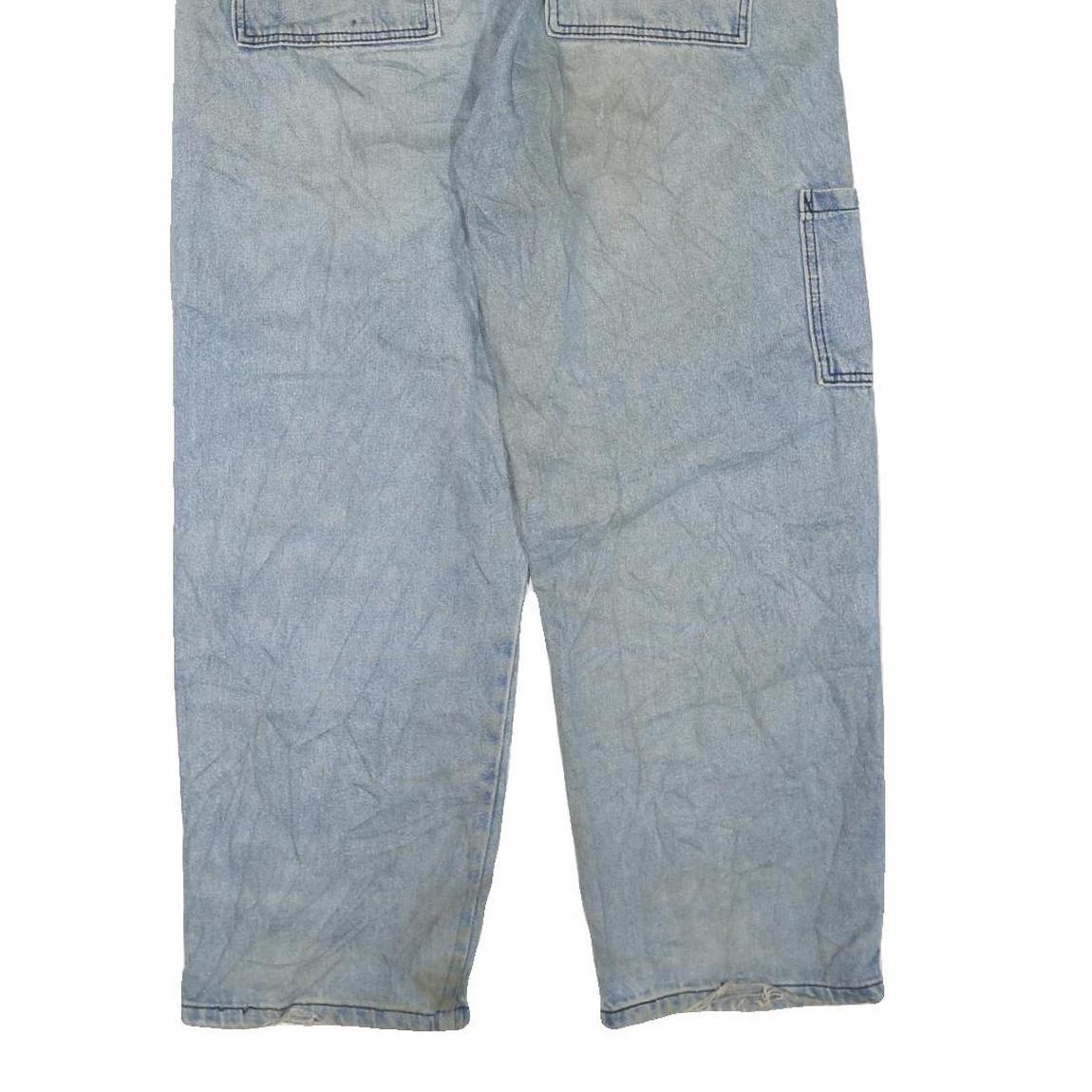 YYS. DENIM Womens Regular Light Blue Denim Jeans W34 L28 Utility Pocket Zip Fly