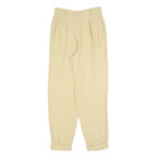 COMMA Womens Beige Relaxed Tapered Trousers W26 L28 Lightweight Fashion