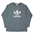 ADIDAS ORIGINALS Mens Grey Crew Neck 2XL Sweatshirt Cotton Blend Casual Wear