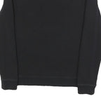 GUESS Womens Black Cotton Blend Crew Neck Sweatshirt S Classic Logo