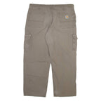 CARHARTT Carpenter Mens Trousers Grey Relaxed Straight W40 L30