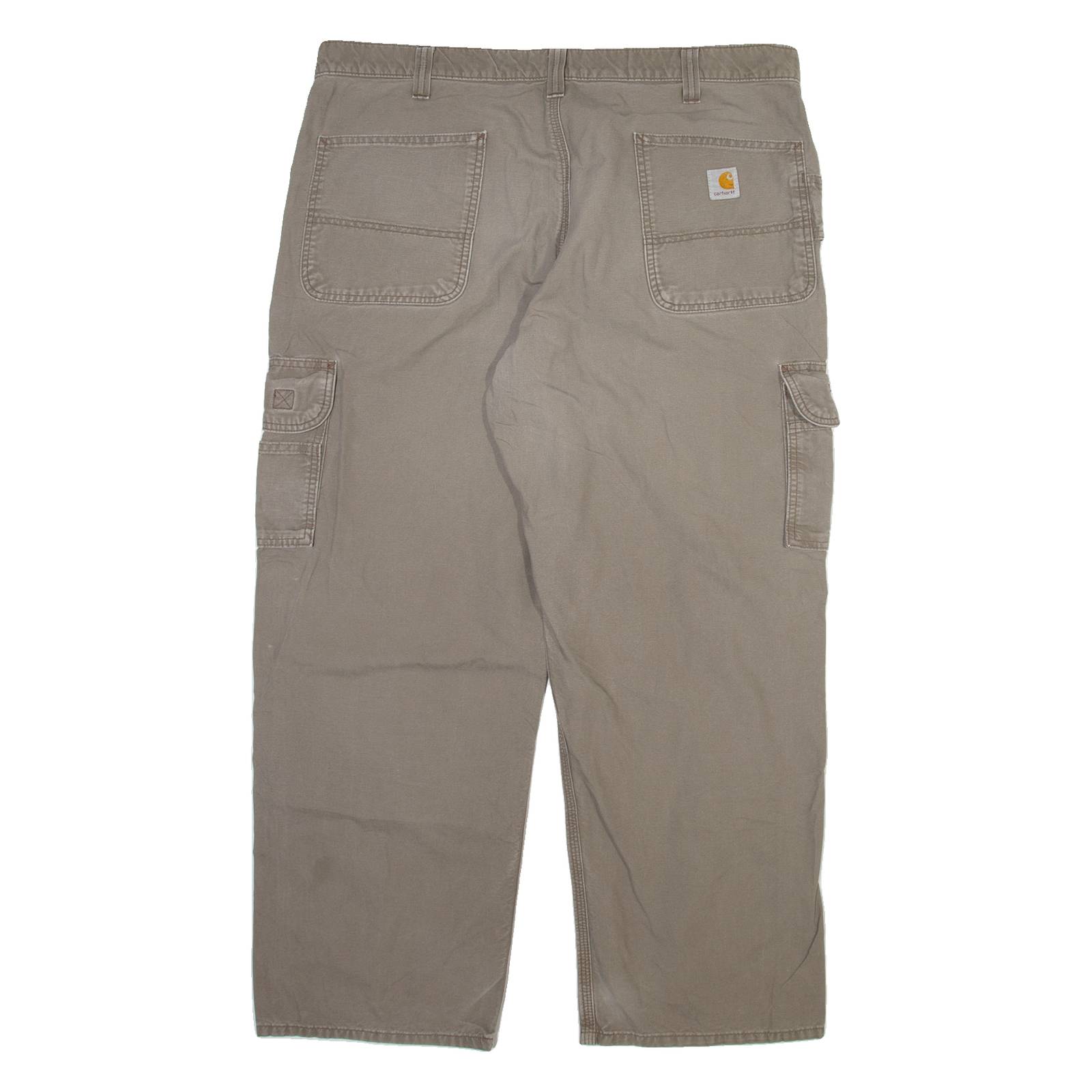 CARHARTT Carpenter Mens Trousers Grey Relaxed Straight W40 L30