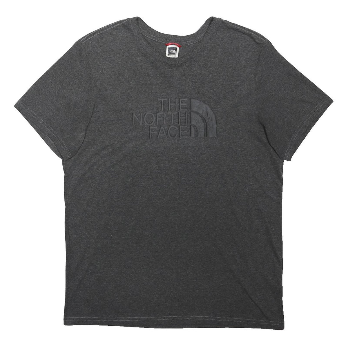 THE NORTH FACE Mens Grey L Short Sleeve Crew Neck T-Shirt Cotton Blend Logo