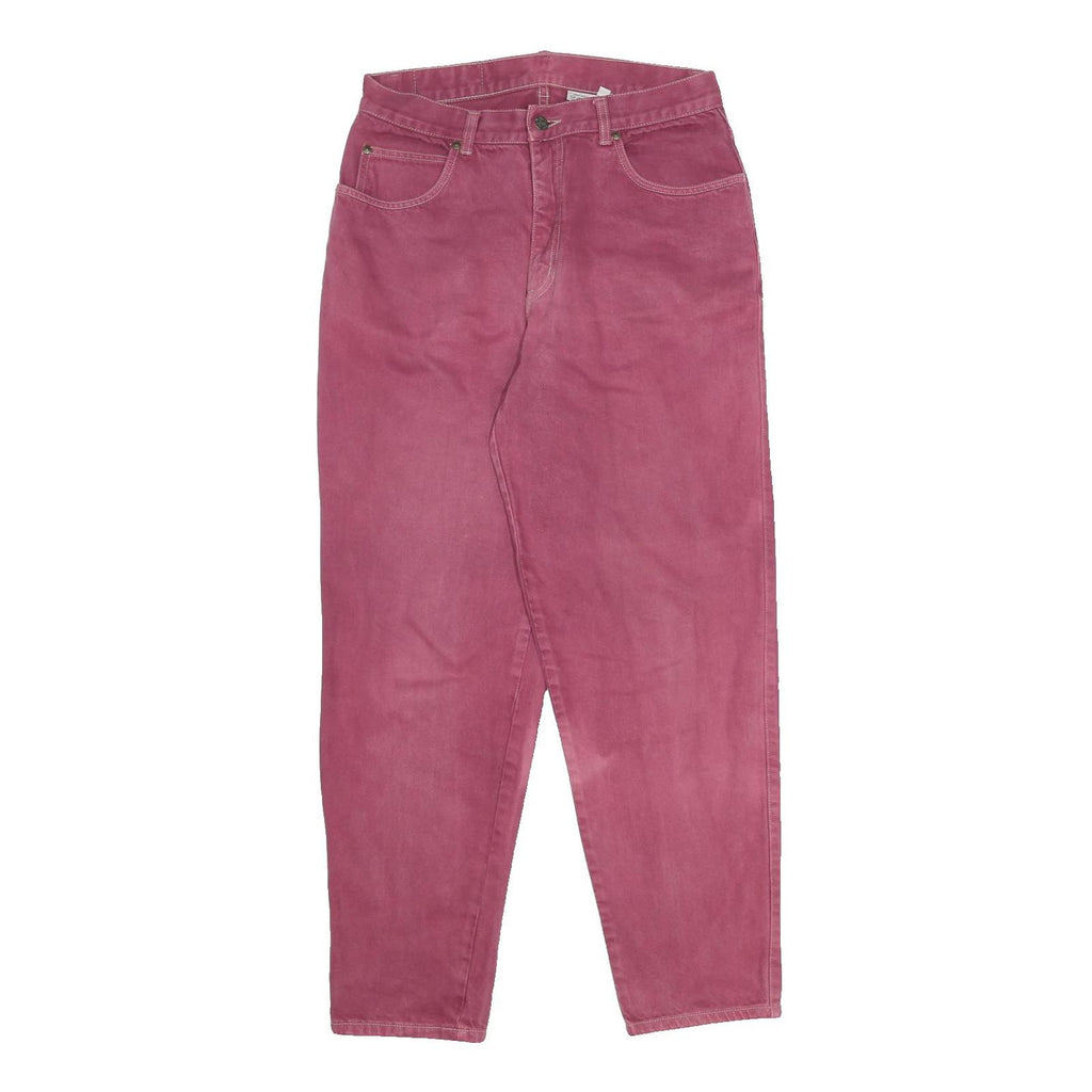 NORWISS Womens Jeans Pink Relaxed Tapered Denim Medium W30 L28 Casual Comfort