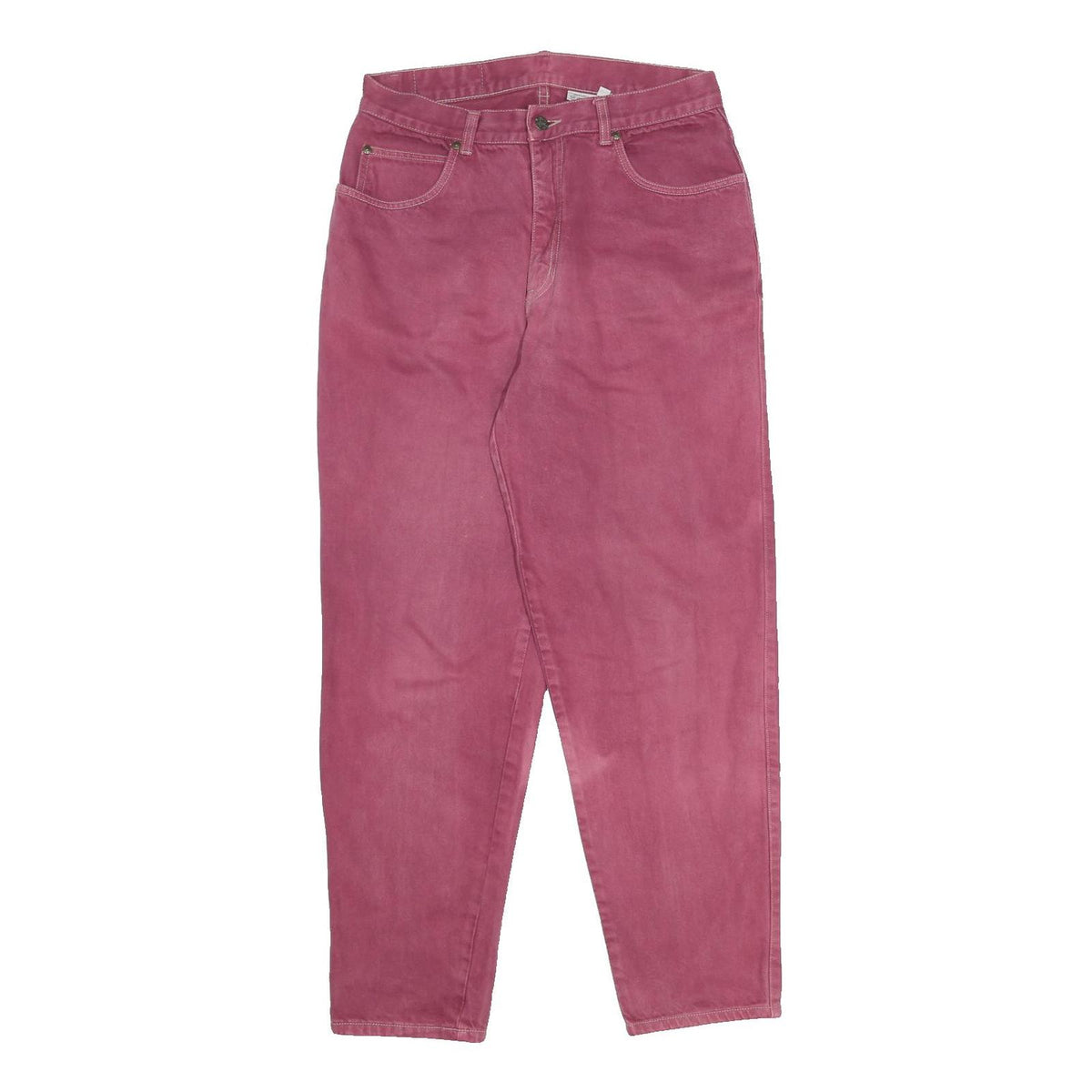 NORWISS Womens Jeans Pink Relaxed Tapered Denim Medium W30 L28 Casual Comfort