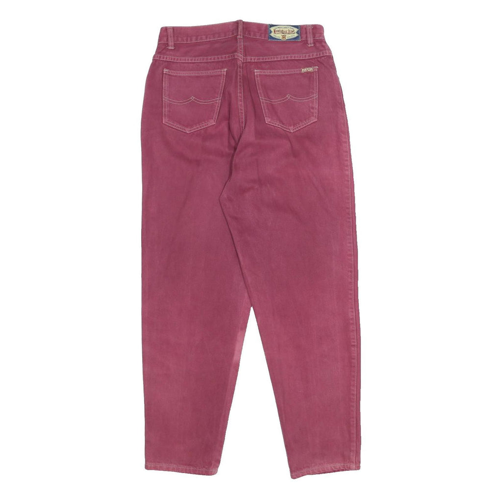 NORWISS Womens Jeans Pink Relaxed Tapered Denim Medium W30 L28 Casual Comfort