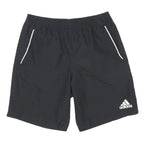 ADIDAS Mens Black Sports Casual Shorts M W30 Athletic Logo Polyester Blend