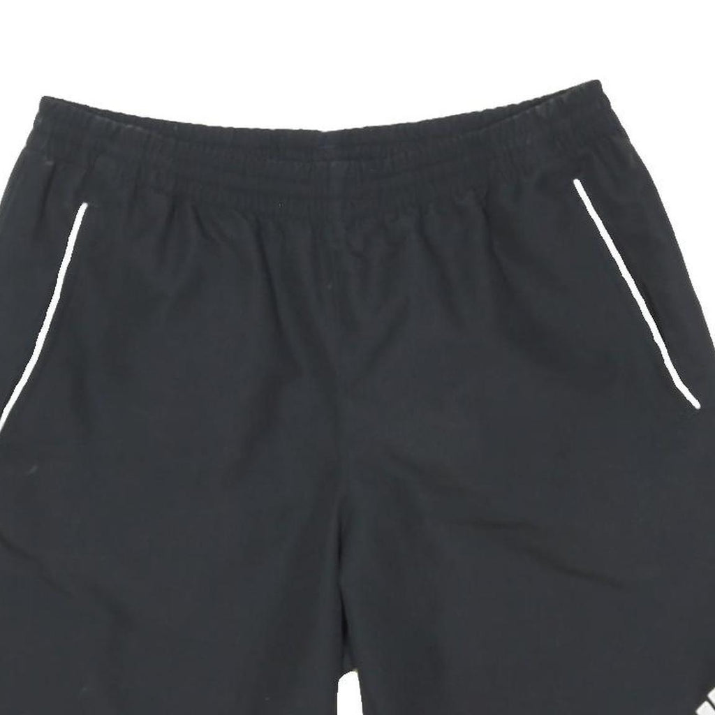 ADIDAS Mens Black Sports Casual Shorts M W30 Athletic Logo Polyester Blend