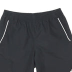 ADIDAS Mens Black Sports Casual Shorts M W30 Athletic Logo Polyester Blend