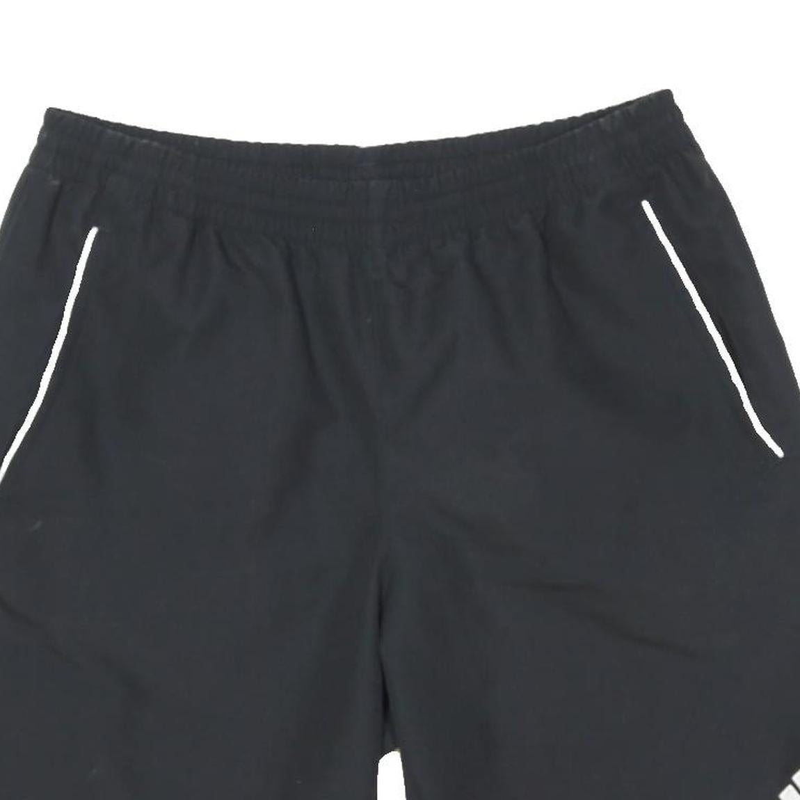 ADIDAS Mens Black Sports Casual Shorts M W30 Athletic Logo Polyester Blend