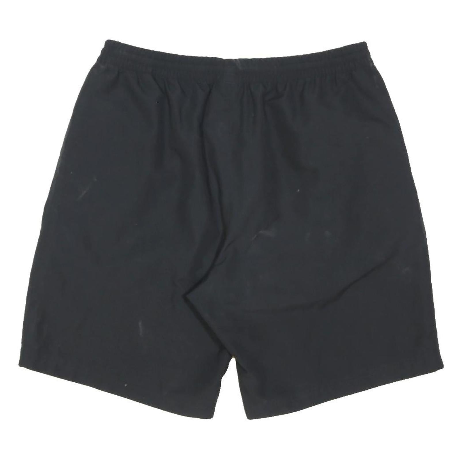 ADIDAS Mens Black Sports Casual Shorts M W30 Athletic Logo Polyester Blend