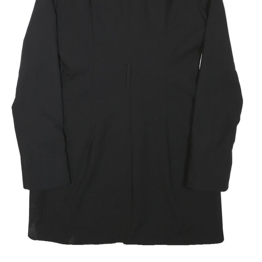 ZARA Womens Black Tailored Jacket S Polyester Blend Button Plain Long Sleeve