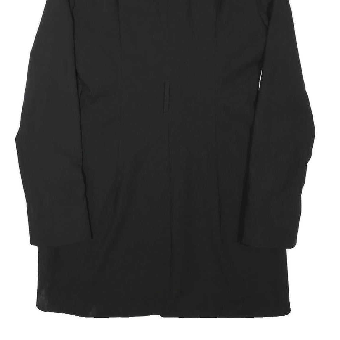 ZARA Womens Black Tailored Jacket S Polyester Blend Button Plain Long Sleeve