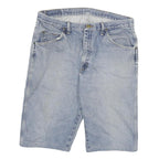 WRANGLER Mens Denim Blue Cotton Blend Casual Shorts XL W34 Relaxed Fit