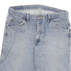 WRANGLER Mens Denim Blue Cotton Blend Casual Shorts XL W34 Relaxed Fit