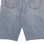 WRANGLER Mens Denim Blue Cotton Blend Casual Shorts XL W34 Relaxed Fit