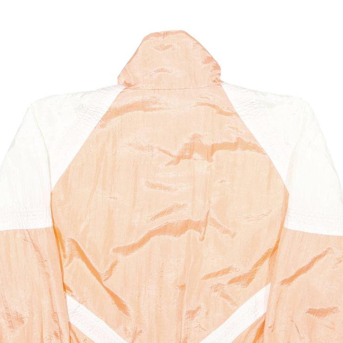 SPEEDWAY Womens Peach & White Colourblock Zip Up Nylon Jacket S Casual Outerwear