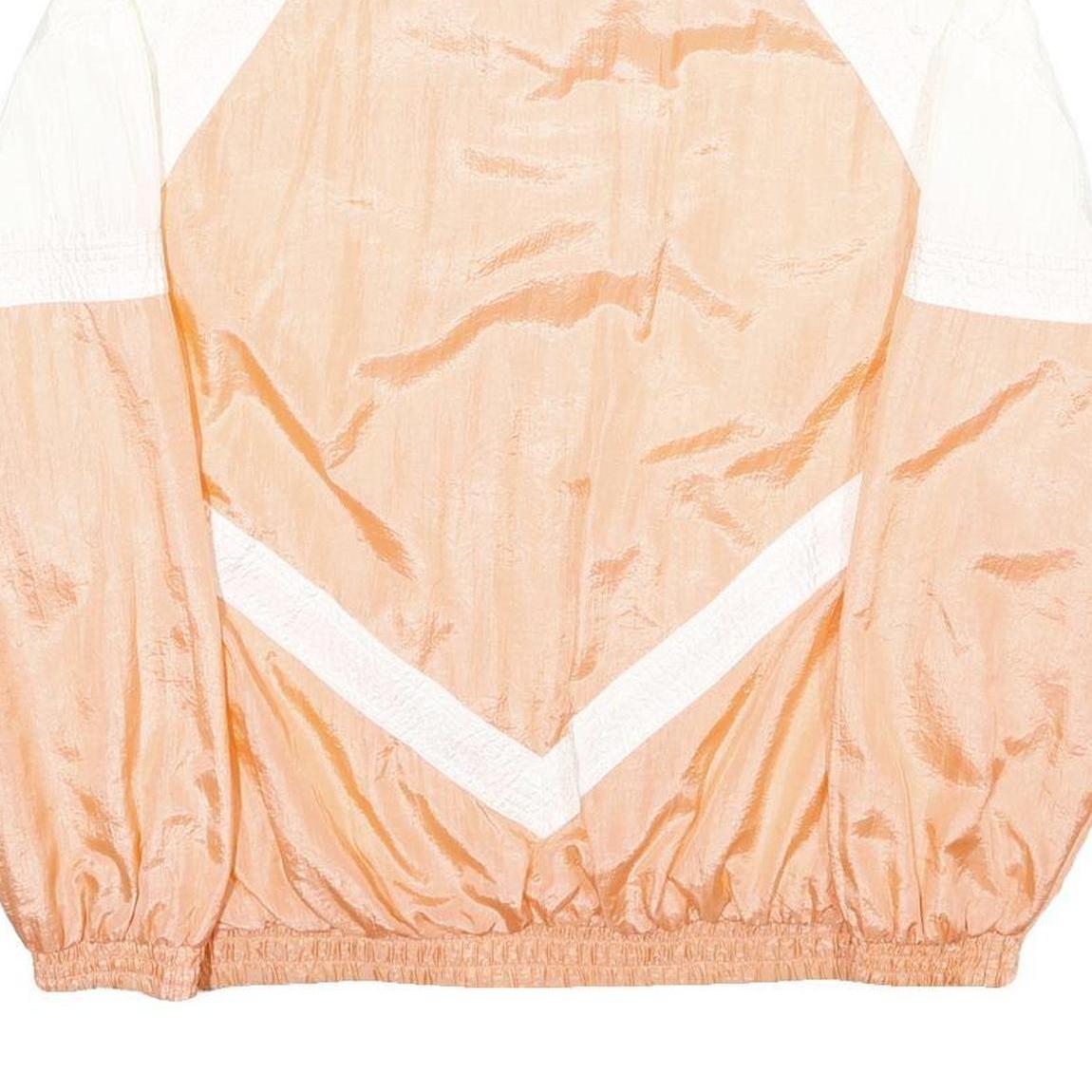 SPEEDWAY Womens Peach & White Colourblock Zip Up Nylon Jacket S Casual Outerwear