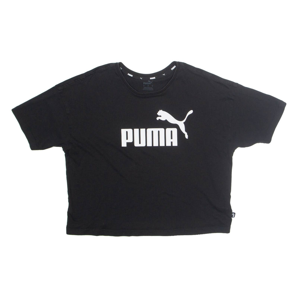 PUMA Oversized Cropped Womens T-Shirt Black S