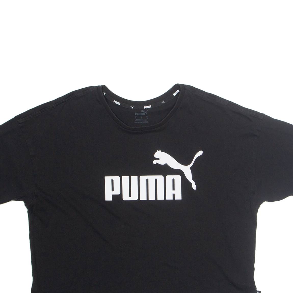 PUMA Oversized Cropped Womens T-Shirt Black S