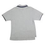 NAUTICA Mens Grey Short Sleeve Plain Polo Shirt S Cotton Casual Basic