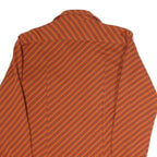JDC Mens Orange Check Cotton Blend Shirt M Long Sleeve Button Front