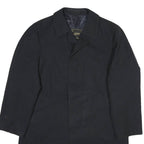 STRELLSON Mens Black Classic Cotton Blend Jacket XL Button Fastening Plain