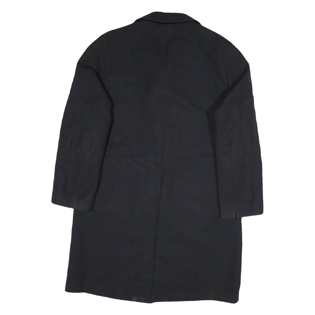STRELLSON Mens Black Classic Cotton Blend Jacket XL Button Fastening Plain