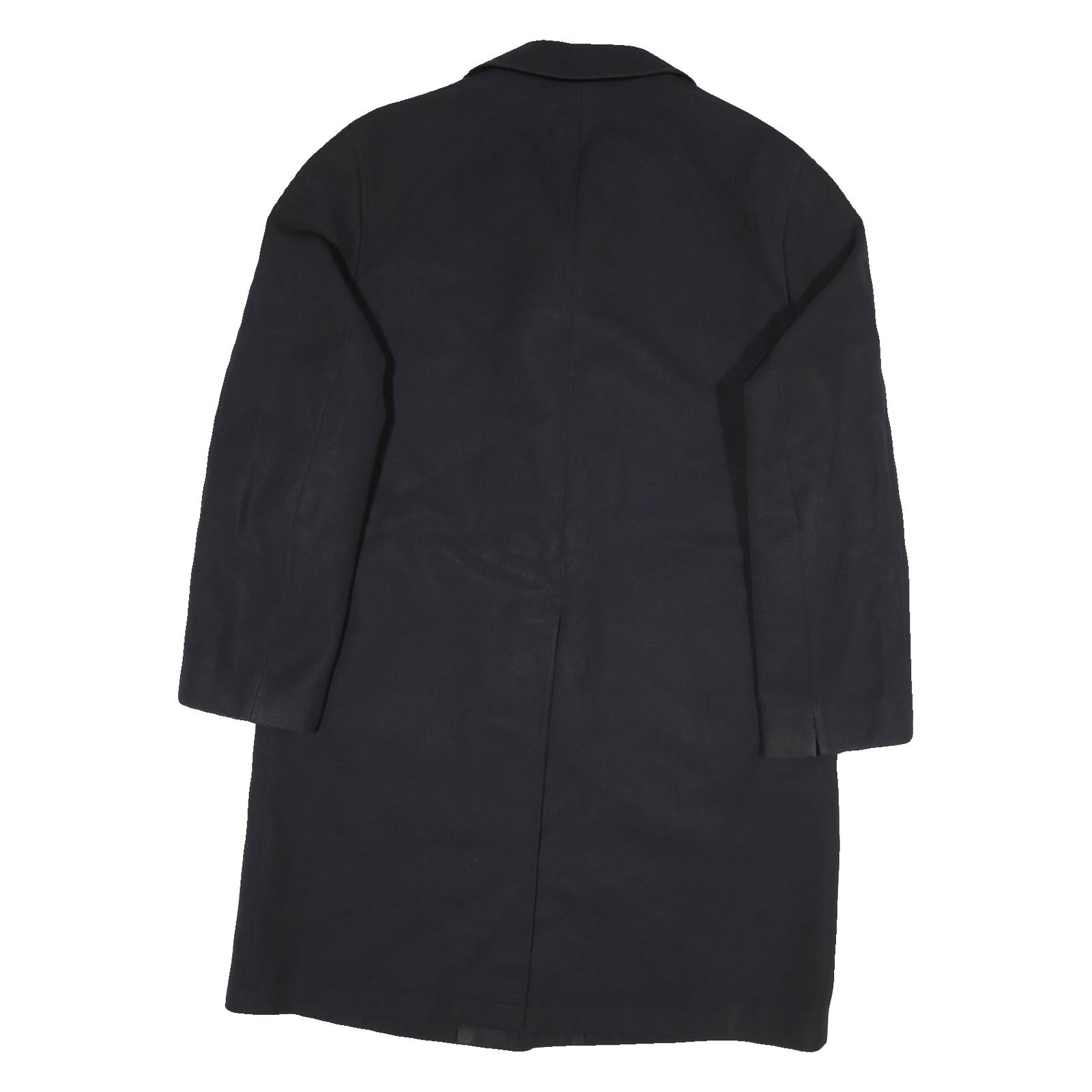 STRELLSON Mens Black Classic Cotton Blend Jacket XL Button Fastening Plain