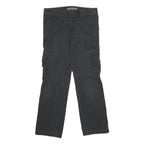 DICKIES Womens Relaxed Black Cargo Trousers Size W30 L30 Casual Workwear Zip