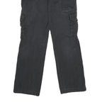 DICKIES Womens Relaxed Black Cargo Trousers Size W30 L30 Casual Workwear Zip
