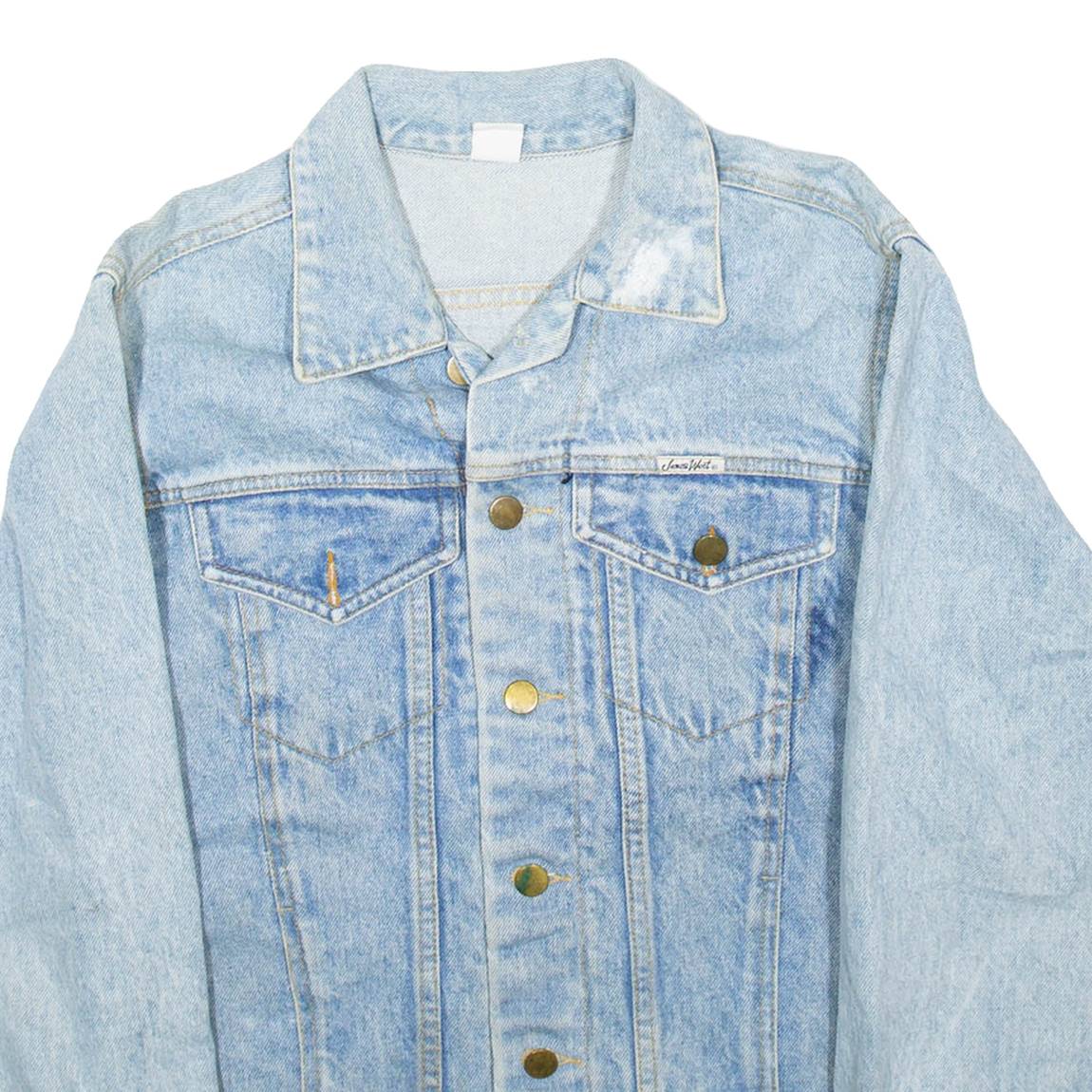 JAMES WEST Mens Denim Jacket Blue M