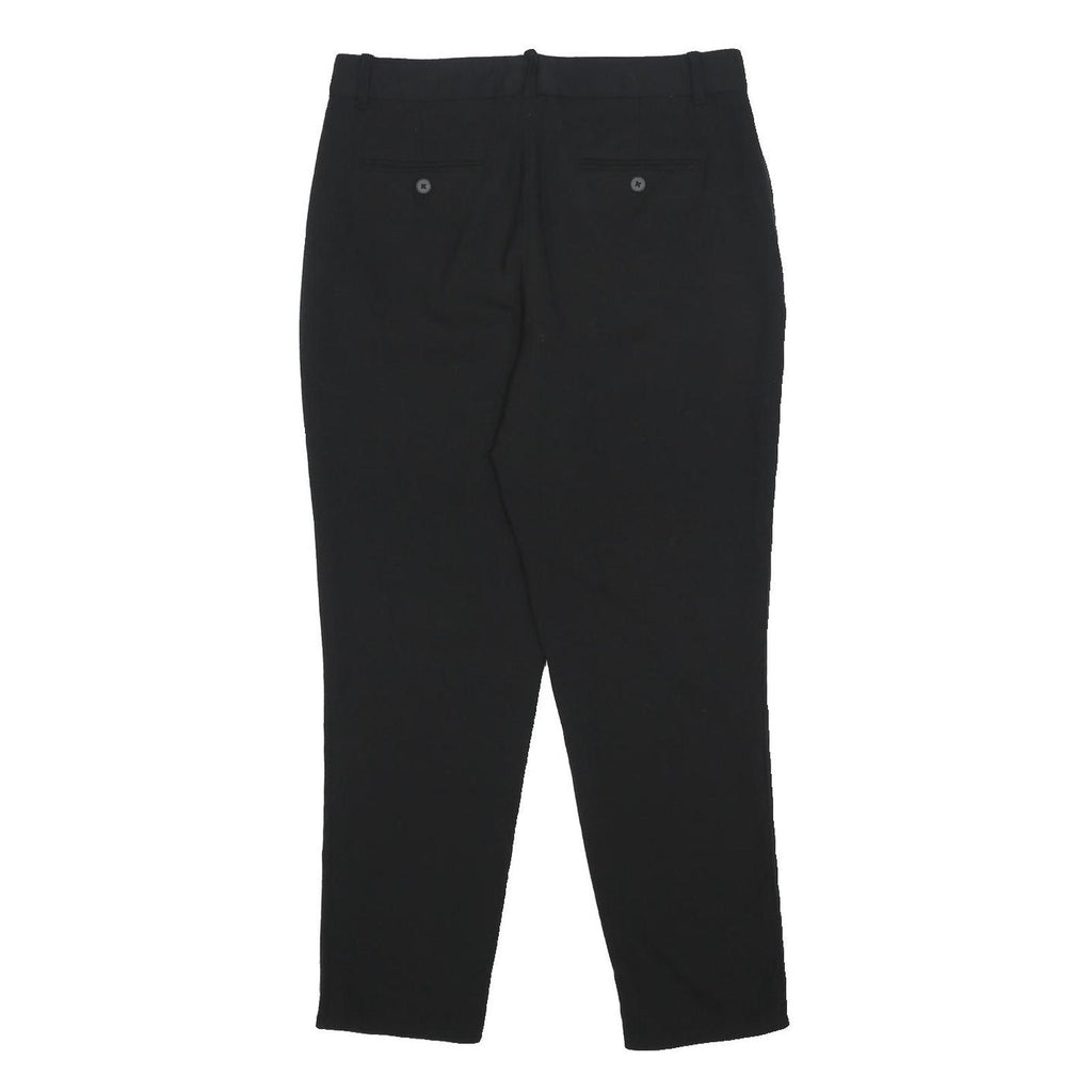 POLO RALPH LAUREN Womens Black Regular Leg Woven Trousers W31 L27 Classic Zip