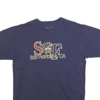 HARD ROCK CAFE Mens Blue San Francisco Cotton Blend T-Shirt L Short Sleeve Crew