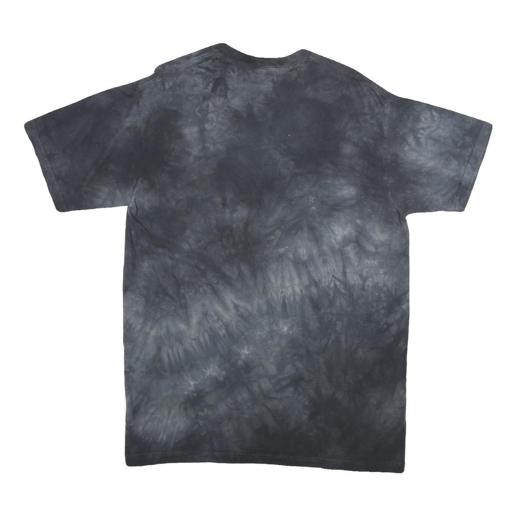 THE MOUNTAIN Mens Black Tie Dye Eagle Motorcycle T-Shirt L Short Sleeve Crew