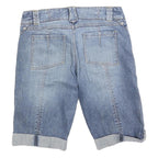 MOTO Womens Denim Blue Casual Shorts S W28 Classic Fit Lightweight Cotton Blend