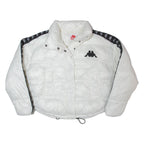 KAPPA Oversized Cropped Womens Puffer Coat White XS