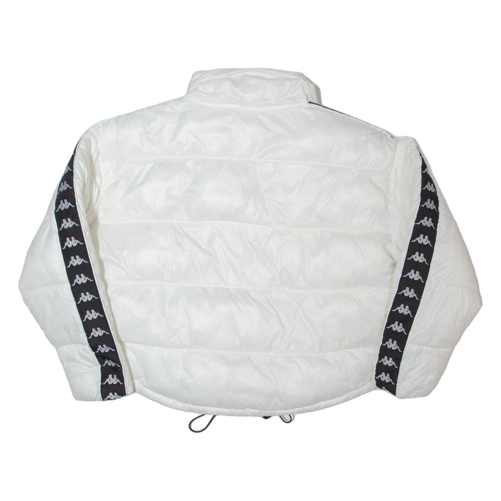 KAPPA Oversized Cropped Womens Puffer Coat White XS