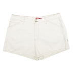 DICKIES Womens Shorts White Casual Cotton XL W36 Workwear Utility