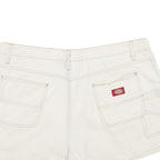 DICKIES Womens Shorts White Casual Cotton XL W36 Workwear Utility