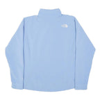 THE NORTH FACE Womens Blue Zip Jacket L Polyester Plain Outdoor Lightweight