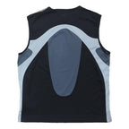 ADIDAS Mens Black & Grey Sleeveless Polyester Blend T-Shirt L Athletic