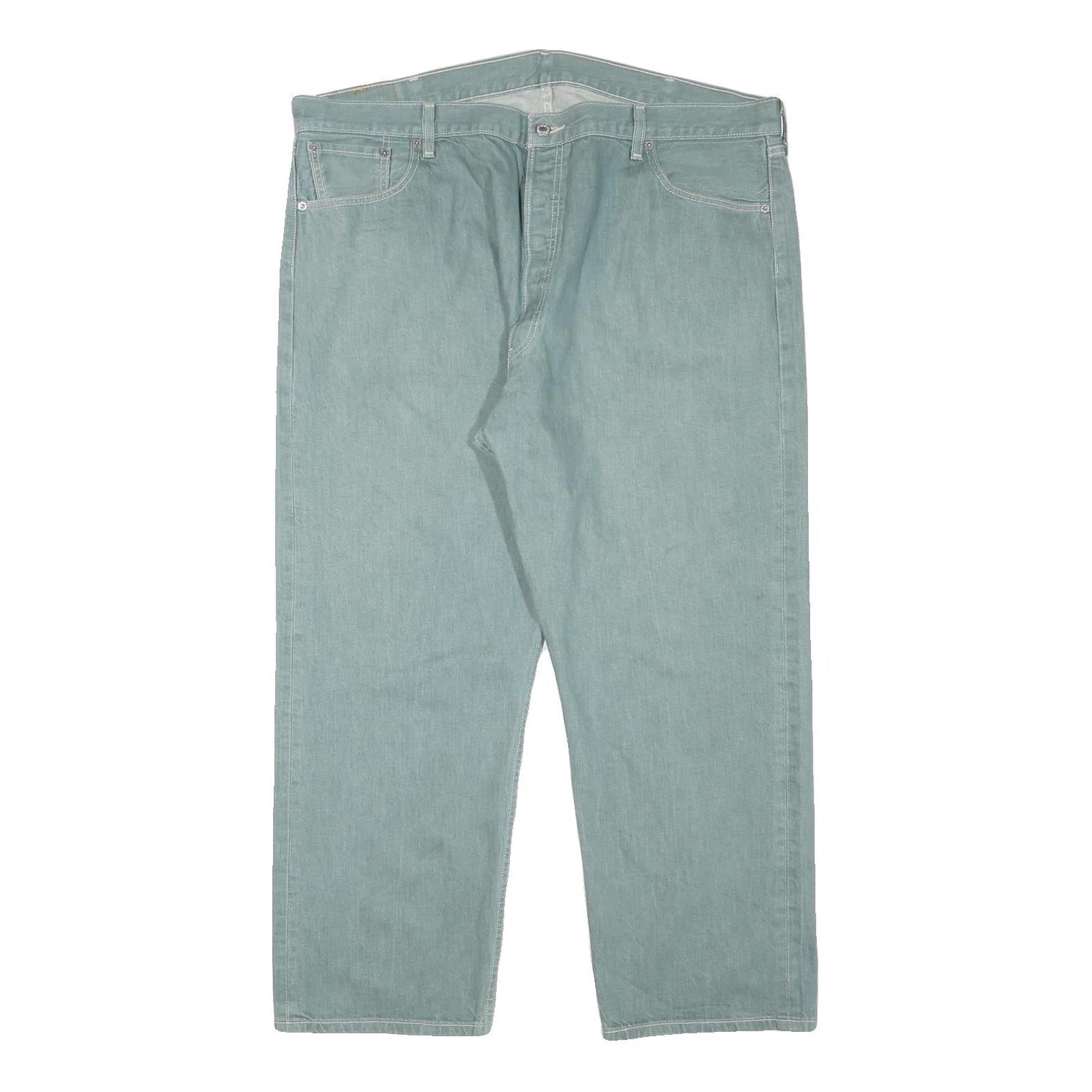 LEVI'S 501XX Mens Jeans Regular Straight Denim Light W43 L27 Classic Cotton