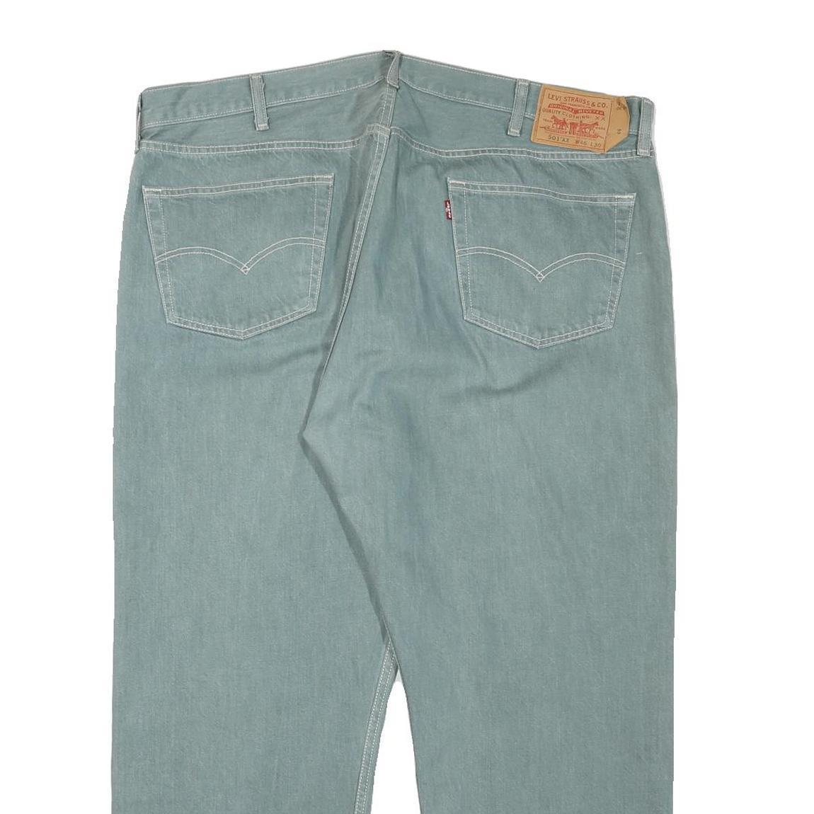 LEVI'S 501XX Mens Jeans Regular Straight Denim Light W43 L27 Classic Cotton