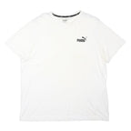 PUMA Mens White Graphic T-Shirt XL Short Sleeve Crew Neck Cotton Blend Casual
