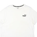 PUMA Mens White Graphic T-Shirt XL Short Sleeve Crew Neck Cotton Blend Casual