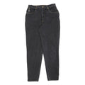 CERRUTI Womens Regular Black Denim Cotton Blend Jeans W30 L30 Classic Zip