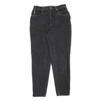 CERRUTI Womens Regular Black Denim Cotton Blend Jeans W30 L30 Classic Zip